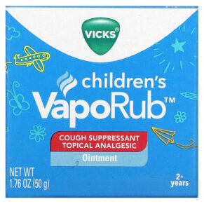 Thực phẩm bổ sung Vicks Children's VapoRub Ointment Cough Suppressant 2+ Years 1.76 oz (50 g) 323900039216