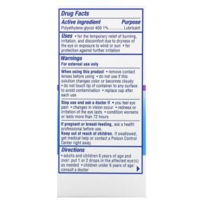 Thực phẩm bổ sung Visine Dry Eye Relief Lubricant Eye Drops Tired Eye 1/2 fl oz (15 ml) 312547493093