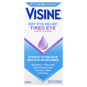 Thực phẩm chức năng Visine Dry Eye Relief Lubricant Eye Drops Tired Eye 1/2 fl oz (15 ml) 312547493093