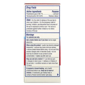 Thực phẩm bổ sung Visine Red Eye Hydrating Comfort Lubricant/Redness Reliever Eye Drops 1/2 fl oz (15 ml) 312547493840