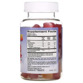 Thực phẩm bổ sung Vitables Gummy Fiber for Children Gelatin-Free Assorted Fruit Flavors 60 Vegetarian Gummies 898220014415