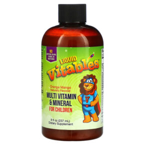 Thực phẩm chức năng Vitables Liquid Multivitamin & Mineral for Children No Alcohol Orange Mango Flavor 8 fl oz (237 ml) 898220014699