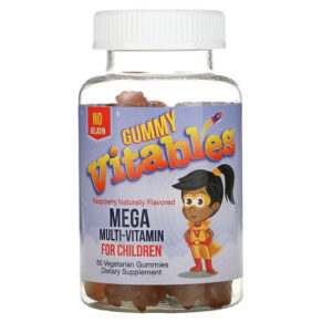 Thực phẩm chức năng Vitables Vitables Gummy Mega Multivitamin For Children Gelatin Free Raspberry Flavor 60 Vegetarian Gummies 898220014408