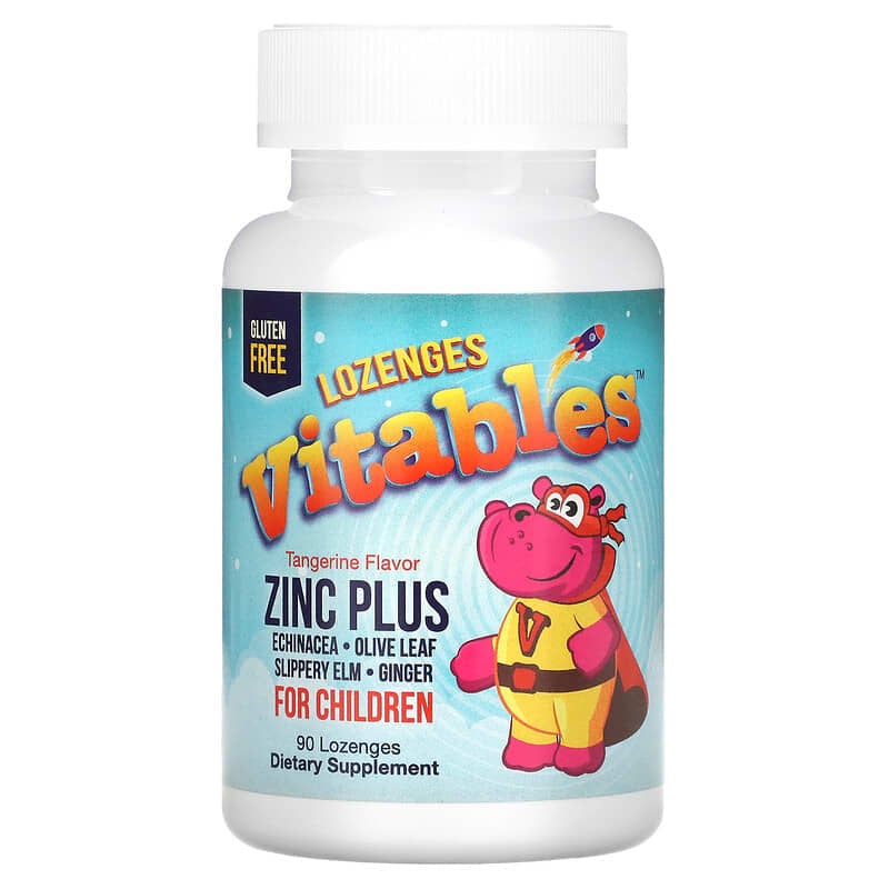 Vitables Zinc Plus for Children Tangerine Flavor 90 Lozenges 8 Thực phẩm chức năng Vitables Zinc Plus for Children Tangerine Flavor 90 Lozenges 898220014545