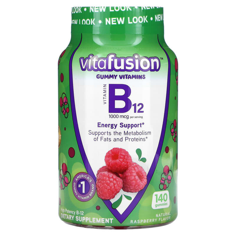 VitaFusion B12 Natural Raspberry 500 mcg 140 Gummies 8 Thực phẩm chức năng VitaFusion B12 Natural Raspberry 500 mcg 140 Gummies 027917270975