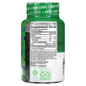 Thực phẩm bổ sung VitaFusion Biotin Extra Strength Natural Blueberry 2.500 mcg 100 Gummies 027917000268