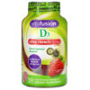 Thực phẩm chức năng VitaFusion Extra Strength D3 Bone & Immune Support Natural Strawberry Flavor 37.5 mcg 120 Gummies 027917000282