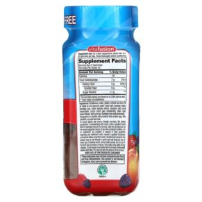 Thực phẩm bổ sung VitaFusion Fiber Well Peach Strawberry Berry 90 Gummies 027917018904