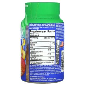 Thực phẩm bổ sung VitaFusion Kids Melatonin For Ages 4+ Natural Tropical Peach 1.5 mg 50 Gummies 027917001708