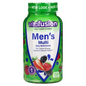 Thực phẩm chức năng VitaFusion Men's Multi Daily Multivitamin Natural Berry 150 Gummies 027917022703