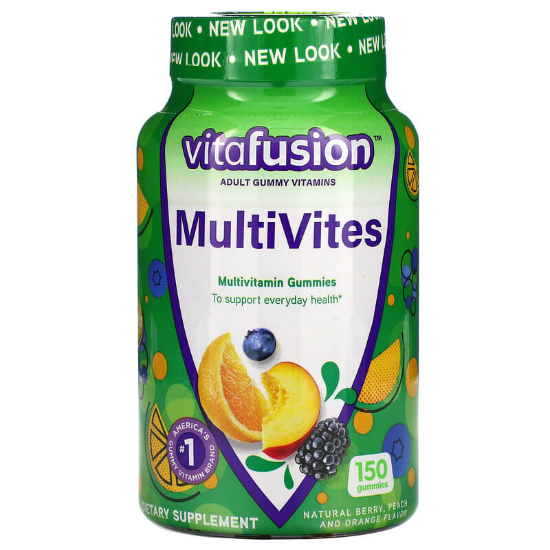 VitaFusion MultiVites Multivitamin Gummies Natural Berry Peach & Orange 150 Gummies 8 Thực phẩm chức năng VitaFusion MultiVites Multivitamin Gummies Natural Berry Peach & Orange 150 Gummies 027917019192