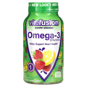 Thực phẩm chức năng VitaFusion Omega-3 EPA/DHA Raspberry Lemonade 120 Gummies 027917017235