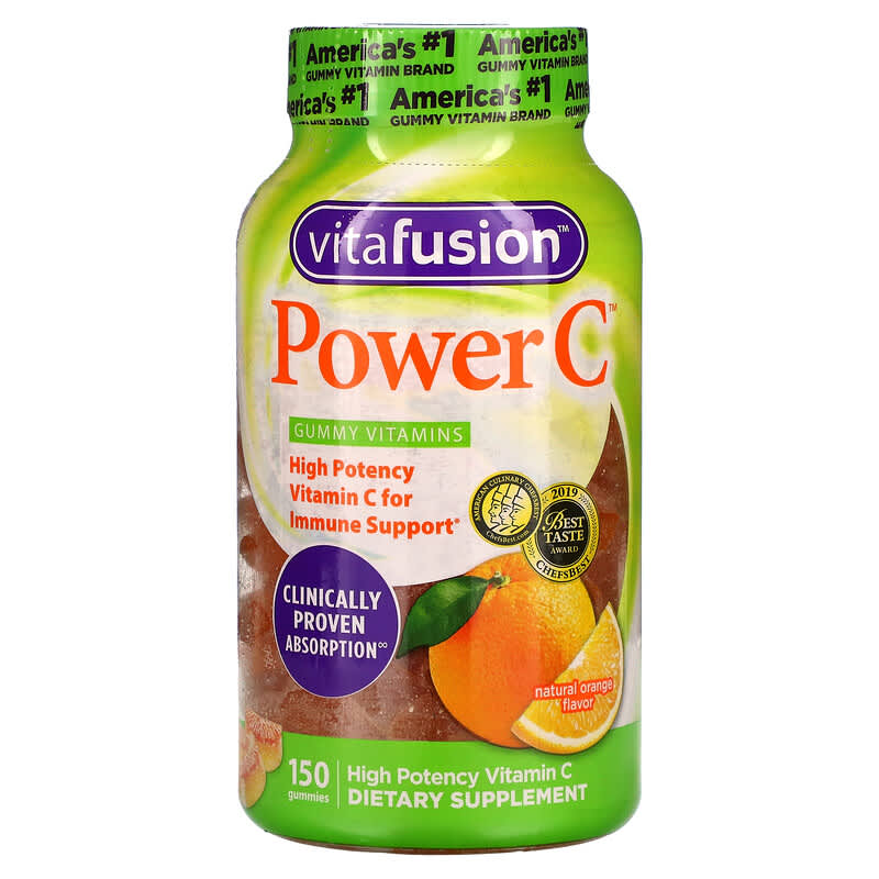 VitaFusion Power C High Potency Vitamin C Natural Orange Flavor 150 Gummies 8 Thực phẩm chức năng VitaFusion Power C High Potency Vitamin C Natural Orange Flavor 150 Gummies 027917019208