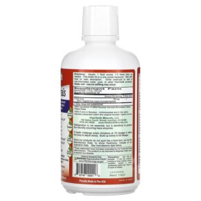 Thực phẩm bổ sung Vital Earth Minerals Fulvic Minerals 32 fl oz (946 ml) 855748000016