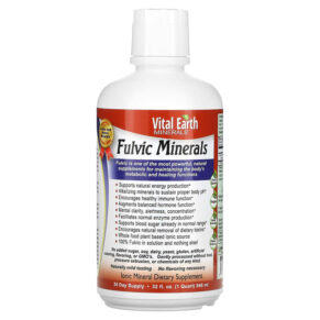 Thực phẩm chức năng Vital Earth Minerals Fulvic Minerals 32 fl oz (946 ml) 855748000016