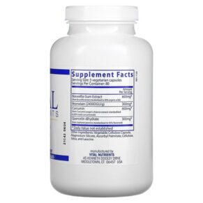Vital Nutrients BCQ 240 Vegetarian Capsules 3 Thực phẩm bổ sung Vital Nutrients BCQ 240 Vegetarian Capsules 693465202319