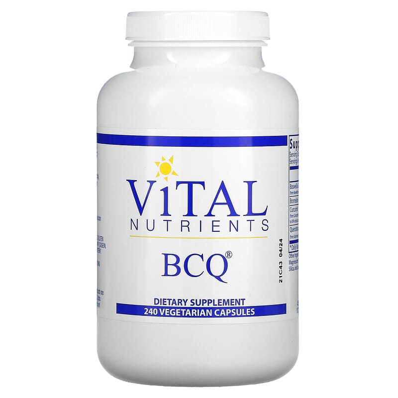 Vital Nutrients BCQ 240 Vegetarian Capsules 8 Thực phẩm chức năng Vital Nutrients BCQ 240 Vegetarian Capsules 693465202319