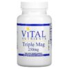 Vital Nutrients Triple Mag 250 mg 90 Vegetarian Capsules 5 Thực phẩm chức năng Vital Nutrients Triple Mag 250 mg 90 Vegetarian Capsules 693465309117