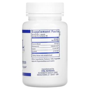 Vital Nutrients Vegan Pancreatic Enzymes 90 Capsules 3 Thực phẩm bổ sung Vital Nutrients Vegan Pancreatic Enzymes 90 Capsules 693465491119