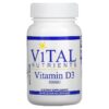 Thực phẩm chức năng Vital Nutrients Vitamin D3 5.000 IU 90 Vegetarian Capsules 693465539118