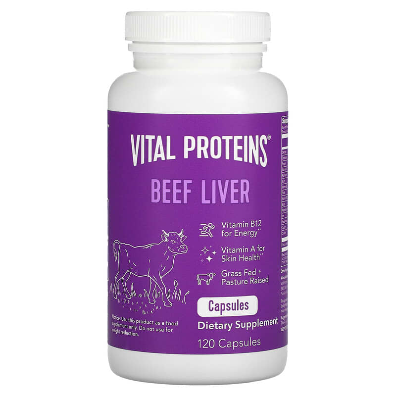 Vital Proteins Beef Liver 120 Capsules 8 Thực phẩm chức năng Vital Proteins Beef Liver 120 Capsules 850232005157