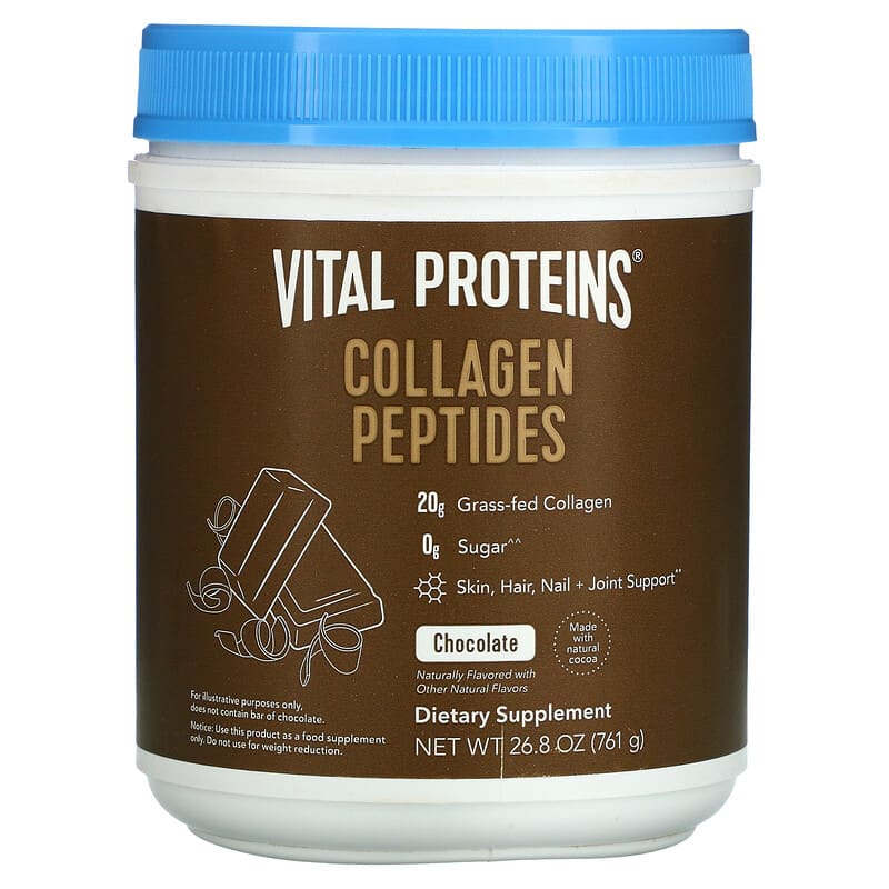 Vital Proteins Collagen Peptides Chocolate 26.8 oz (761 g) 8 Thực phẩm chức năng Vital Proteins Collagen Peptides Chocolate 26.8 oz (761 g) 850026494471