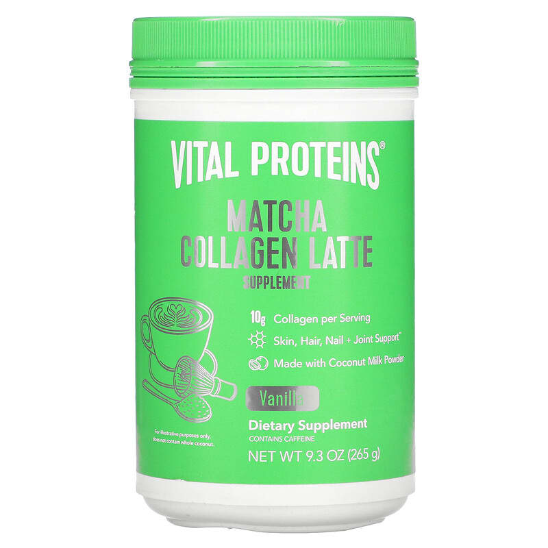 Vital Proteins Matcha Collagen Latte Vanilla 9.3 oz (265 g) 8 Thực phẩm chức năng Vital Proteins Matcha Collagen Latte Vanilla 9.3 oz (265 g) 850005892236