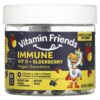 Thực phẩm chức năng Vitamin Friends Immune Vit D + Elderberry Raspberry 60 Pectin Gummies 854532002793