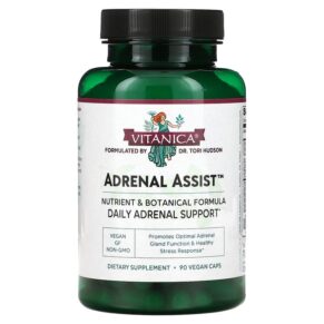 Thực phẩm chức năng Vitanica Adrenal Assist Daily Adrenal Support 90 Vegan Caps 708118022944