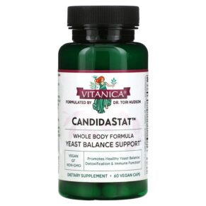 Thực phẩm chức năng Vitanica CandidaStat Yeast Balance Support 60 Vegan Caps 708118020063