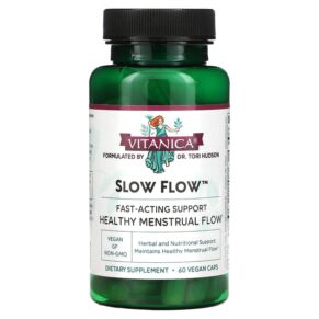 Thực phẩm chức năng Vitanica Slow Flow Healthy Menstrual Flow 60 Vegan Caps 708118021305