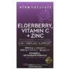 Thực phẩm chức năng Viva Naturals Elderberry Vitamin C + Zinc 5 in 1 Immune Support 120 Capsules 811067031780