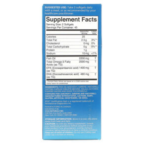 Thực phẩm bổ sung Viva Naturals Omega-3 Fish Oil Triple Strength 90 Softgels 701722747951