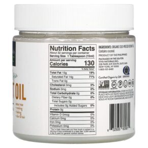 Thực phẩm bổ sung Viva Naturals Organic Extra-Virgin Coconut Oil 16 fl oz (473 ml) 632930605811