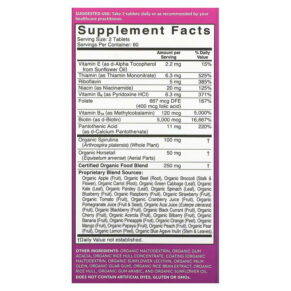 Thực phẩm bổ sung Viva Naturals Organic Hair + Skin & Nails 120 Tablets 811067031230