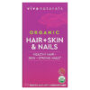 Viva Naturals Organic Hair + Skin & Nails 120 Tablets 5 Thực phẩm chức năng Viva Naturals Organic Hair + Skin & Nails 120 Tablets 811067031230