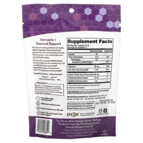 Thực phẩm bổ sung Wedderspoon Manuka Honey Lozenges Elderberry 2.6 oz (74 g) 814422023840