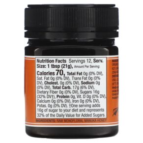 Thực phẩm bổ sung Wedderspoon Raw Monofloral Manuka Honey KFactor 16 8.8 oz (250 g) 814422020054