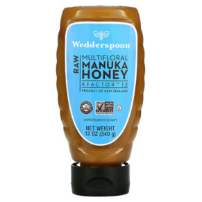 Thực phẩm chức năng Wedderspoon Raw Multifloral Manuka Honey KFactor 12 12 oz (340 g) 814422022591