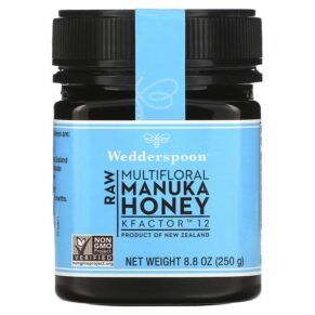 Thực phẩm chức năng Wedderspoon Raw Multifloral Manuka Honey KFactor 12 8.8 oz (250 g) 814422020047
