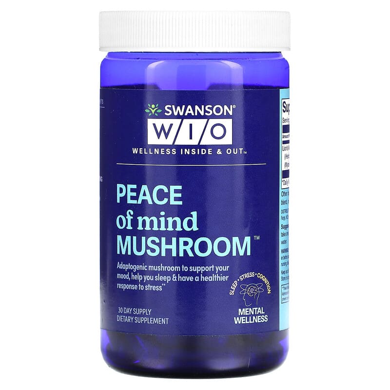 Wellness Inside & Out Peace of Mind Mushroom 30 Capsules 8 Thực phẩm chức năng Wellness Inside & Out Peace of Mind Mushroom 30 Capsules 840317300239
