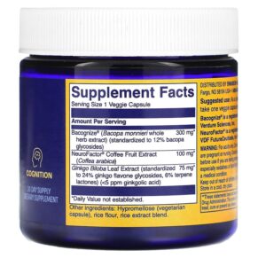 Thực phẩm bổ sung Wellness Inside & Out Put On Your Thinking Hat 30 Vegetarian Capsules 840317300093