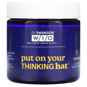 Thực phẩm chức năng Wellness Inside & Out Put On Your Thinking Hat 30 Vegetarian Capsules 840317300093