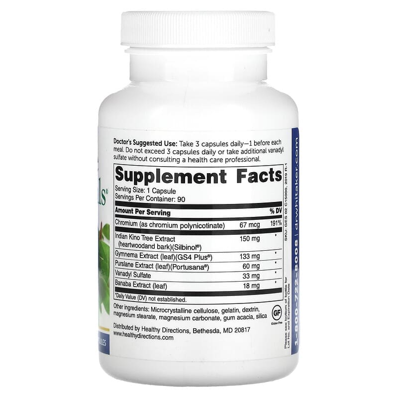 Whitaker Nutrition Glucose Essentials 90 Capsules 2 Thực phẩm bổ sung Whitaker Nutrition Glucose Essentials 90 Capsules 678829213224