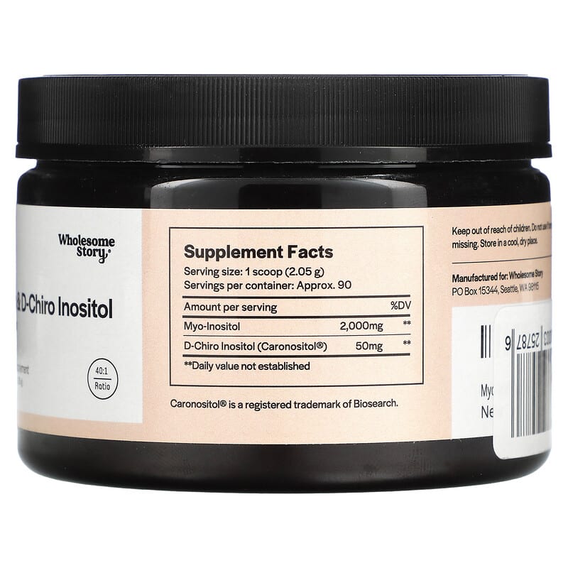 Wholesome Story Myo & D-Chiro Inositol Powder 6.5 oz (185 g) 2 Thực phẩm bổ sung Wholesome Story Myo & D-Chiro Inositol Powder 6.5 oz (185 g) 860003257876