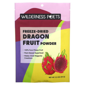 Thực phẩm chức năng Wilderness Poets LLC Freeze Dried Dragon Fruit Powder 3.5 oz (99 g) 855434006438