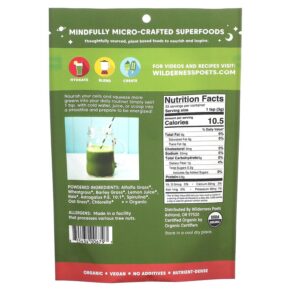 Thực phẩm bổ sung Wilderness Poets LLC Organic Alkalizing Super Greens 3.5 oz (99 g) 855434006797