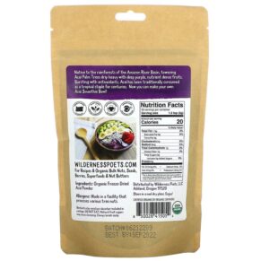 Thực phẩm bổ sung Wilderness Poets LLC Organic Freeze Dried Acai Powder 3.5 oz (99 g) 850028415054