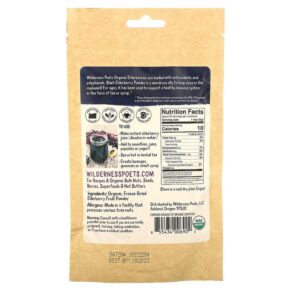 Thực phẩm bổ sung Wilderness Poets LLC Organic Freeze Dried Elderberry Powder 3.5 oz (99 g) 855434006902