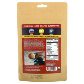 Thực phẩm bổ sung Wilderness Poets LLC Organic Lions Mane Mushroom Powder 3.5 oz (99 g) 850028415153